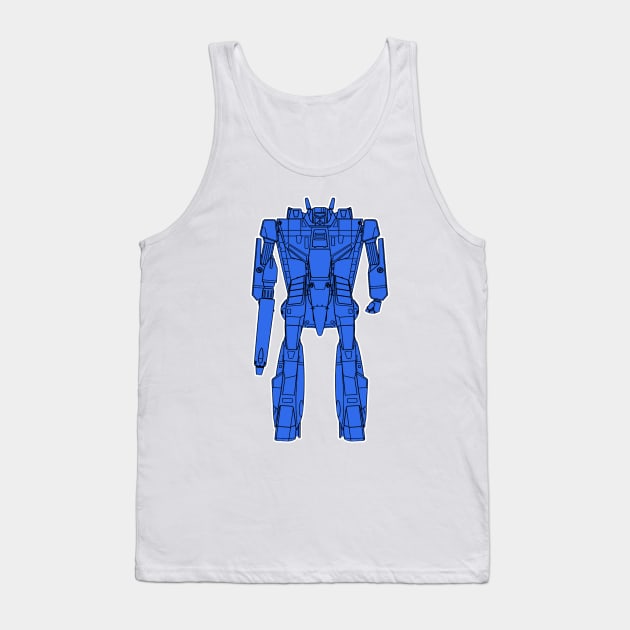 Design blue Tank Top by Robotech/Macross and Anime design's